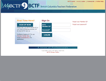 Tablet Screenshot of members.bctf.ca